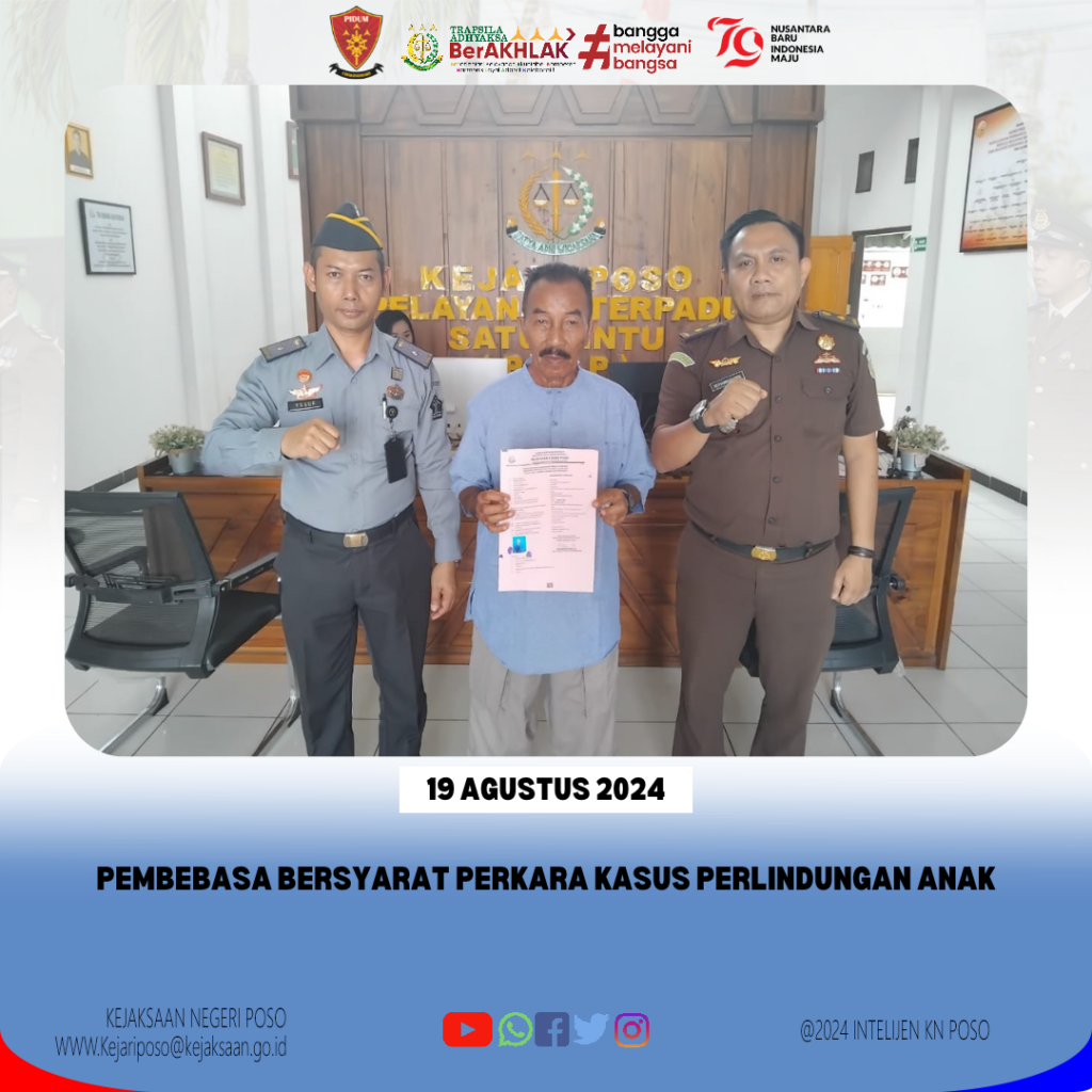 pembebasa bersyarat perKARA KASUS PERLINDUNGAN ANAK