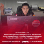 Kejaksaan Negeri Poso mengikuti Vicon Pelaksanaan Revisi Anggaran untuk Penguatan Dukungan Pelaksanaan Prioritas Direktif Presiden Tahun Anggaran 2026
